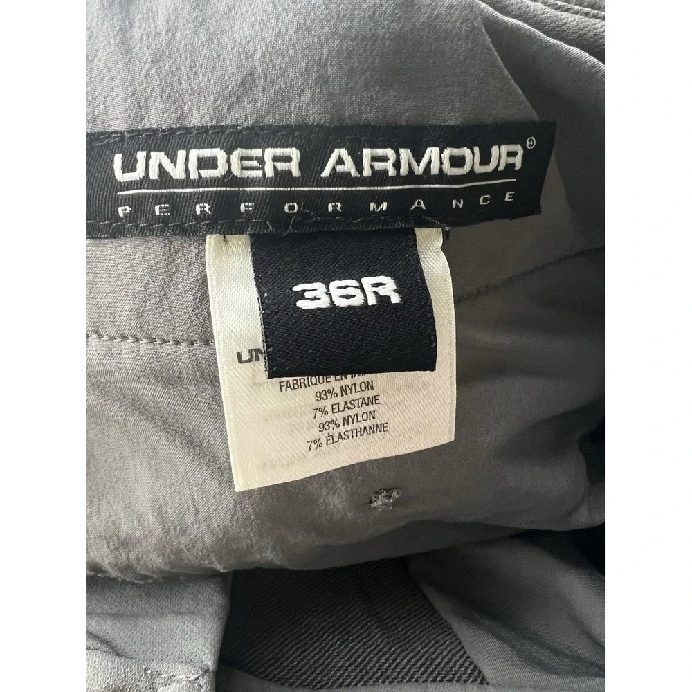 Under Armour Golf Pants Heavyweight Thick Tagged 36 Measure 38 30.5L Gray